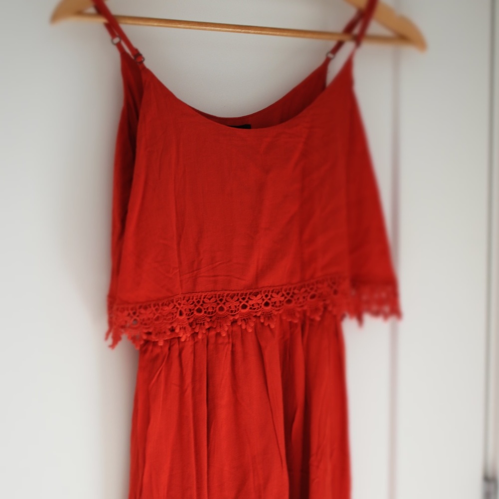 New Forever 21 burnt orange dress small